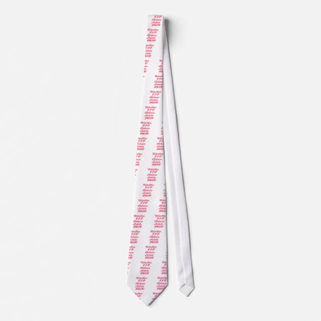 Valentine Tip: Hakuna Matata Funny Text Art Print Tie (Front)