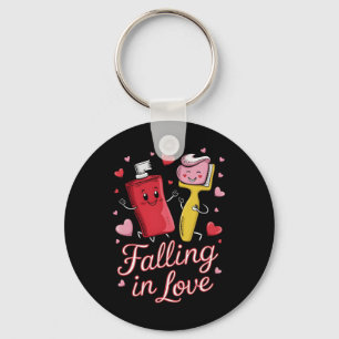 Valentine Toothpaste Love Toothbrushes Falling Inl Keychain