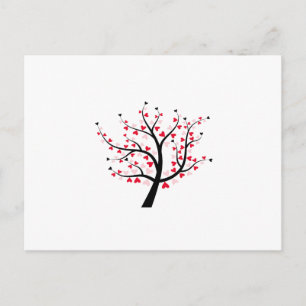 Valentine Tree Holiday Postcard