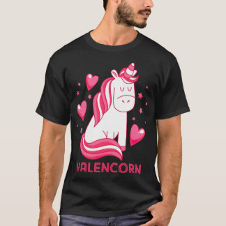Valentine Unicorn animals  T-Shirt