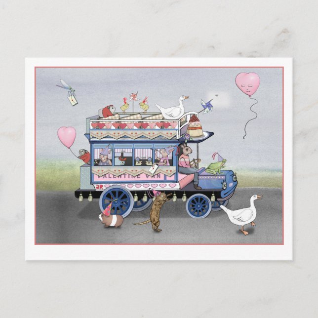 Valentine Van Postcard (Front)