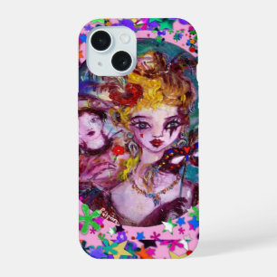 VALENTINE VENETIAN MASQUERADE MASKS AND CONFETTI iPhone 15 CASE