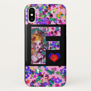 VALENTINE VENETIAN MASQUERADE MONOGRAM F LETTER Case-Mate iPhone CASE