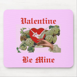Valentine vintage soit tapis de souris de mine