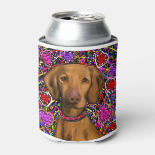 Valentine Vizsla Can Cooler