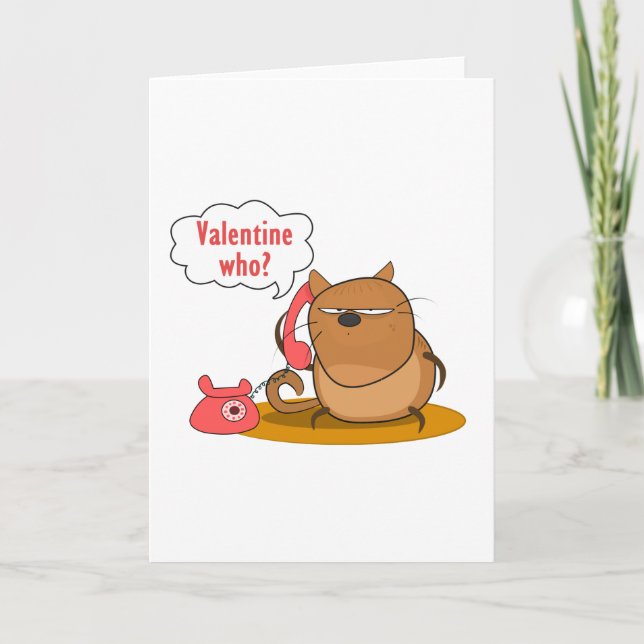 Valentine Who? Holiday Card (Front)