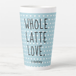 Valentine Whole Latte Love Black Script Latte Mug