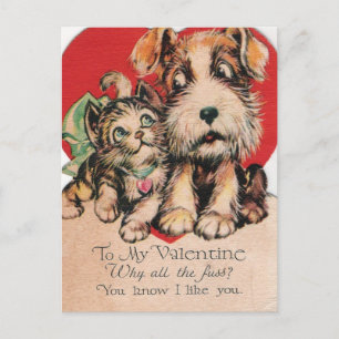Valentine Why All The Fuss? Holiday Postcard