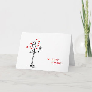 Valentine, Will you be mine? Holiday Card