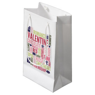 Valentine Words Valentine's Day Gift Bag