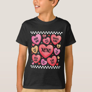 Valentine Xoxo Sweet Talk Hearts Hug Me Kiss Me  T-Shirt