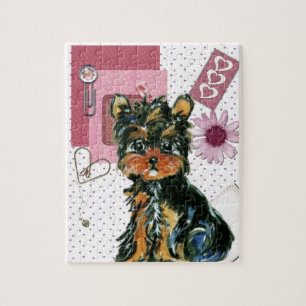 VALENTINE YORKIE JIGSAW PUZZLE
