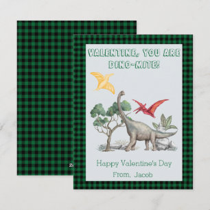Valentine, You Are DINO-Mite! Classroom Valentines Holiday Card