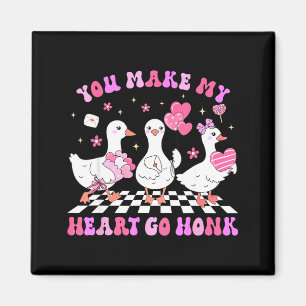Valentine You Make My Heart Go Honk Silly Goose Gi Magnet