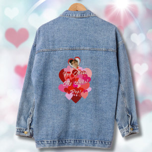 Valentine You Make My Heart Pop Denim Jacket