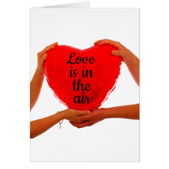 Valentines 2025 Day Love is in the air Card (Front)