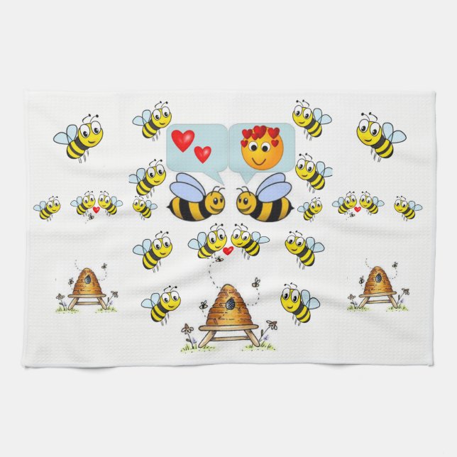 valentines amour cuisine serviette (Horizontal)