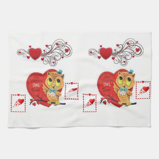 valentines amour cuisine serviette (Horizontal)
