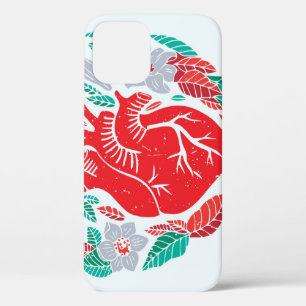 Valentine's Anatomical Heart: Unique Card iPhone 12 Case
