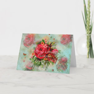 Valentines And Roses - Greeting Card