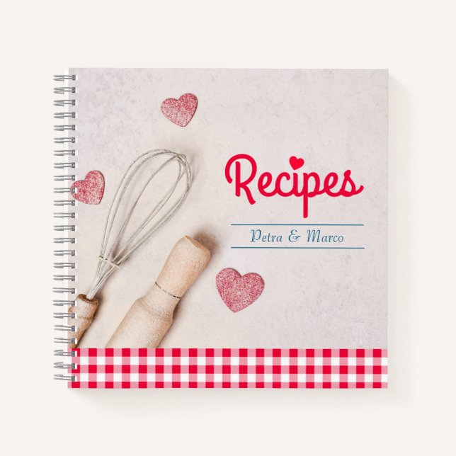 Valentines blank recipe book (Front)