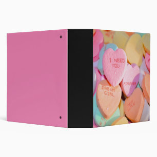VALENTINE'S CANDY HEARTS BINDER