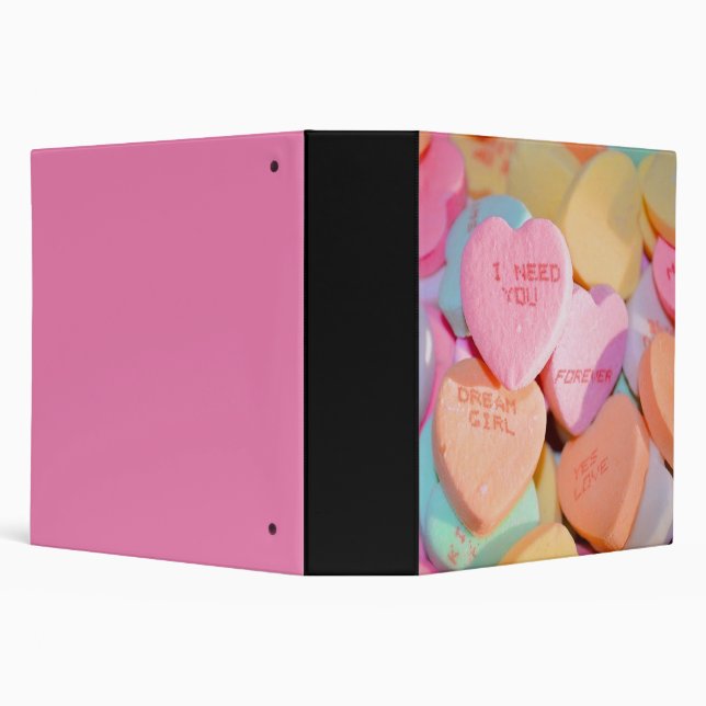 VALENTINE'S CANDY HEARTS  BINDER (Background)