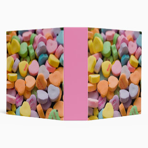 VALENTINE'S CANDY HEARTS  BINDER