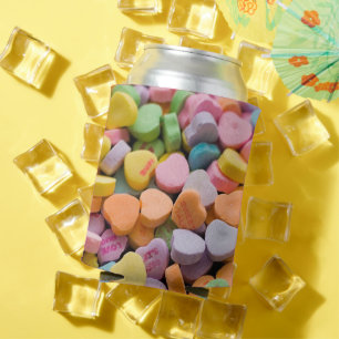VALENTINE'S CANDY HEARTS CAN COOLER