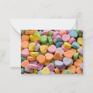 VALENTINE'S CANDY HEARTS CARD
