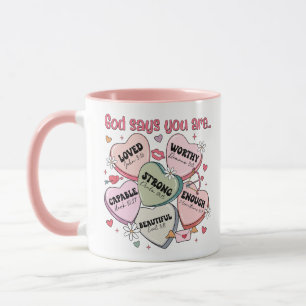 Valentine's Candy Hearts Christian Mug