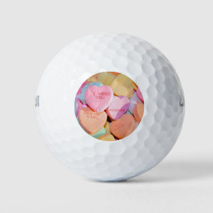 VALENTINE'S CANDY HEARTS  GOLF BALLS