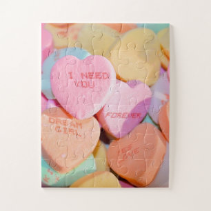 VALENTINE'S CANDY HEARTS  JIGSAW PUZZLE