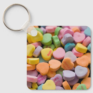 VALENTINE'S CANDY HEARTS KEYCHAIN