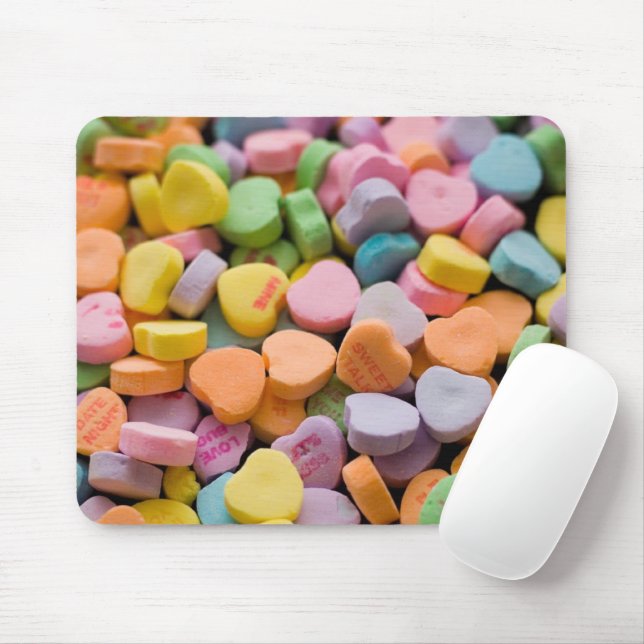 VALENTINE'S CANDY HEARTS  MOUSE PAD (With Mouse)