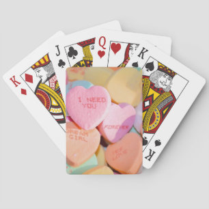 VALENTINE'S CANDY HEARTS PLAYING CARDS