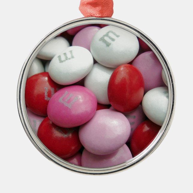 Valentine's Candy Metal Ornament (Front)