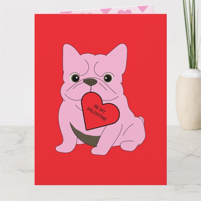 Valentines Card, Dog Card (Front)