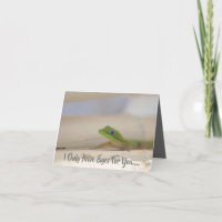 Valentine's Card featuring Colourful Gecko
