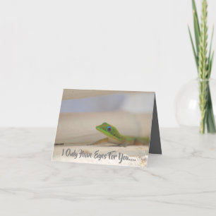Valentine's Card featuring Colourful Gecko
