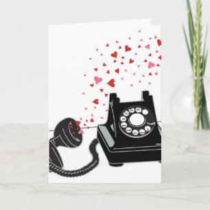 Valentine's Card - Retro Phone