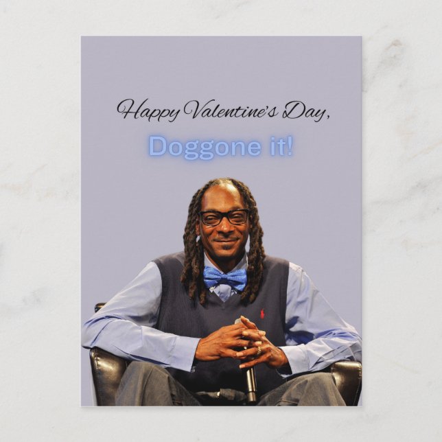 Valentine's Card, Snoop Dogg Postcard (Front)