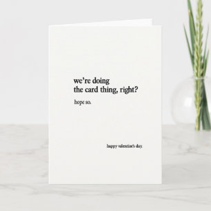 Valentines Card Thing Funny Card