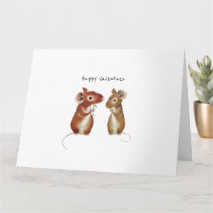 Valentines Card - Two Sweet Mice