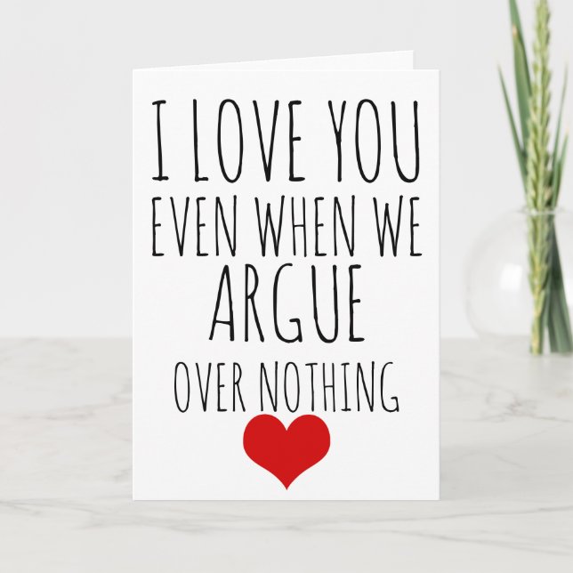 valentines carte de jour Je vous aime même quand n (Devant)