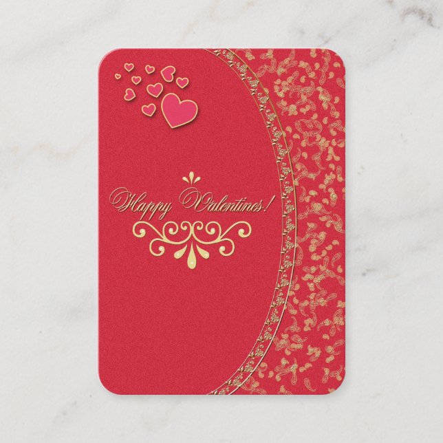 VALENTINES ~ Carte de visite (Devant)