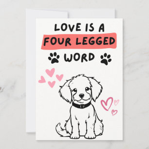 Valentines Cartes De Jour De Chien Pour Elle