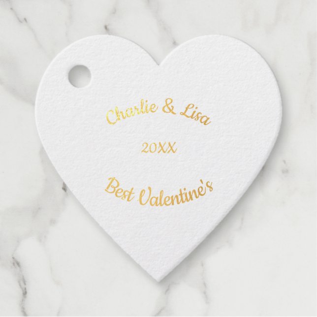 Valentine's Cat Paws Text Favour Tags (Front)