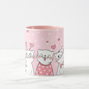 Valentine's Cats Mug