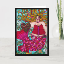 Valentine's Chocolate Mermaid Card